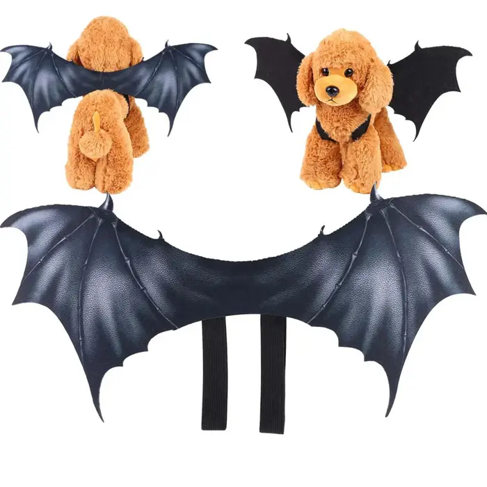 Ailes de chauve-souris pour chien, tenues réglables pour chien, Costume d'halloween pour chien, Cost