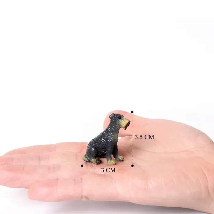 Mini Figurines de chien réalistes, Labrador, caniche, chiot de bulldog, ensemble de jeu, décoration 