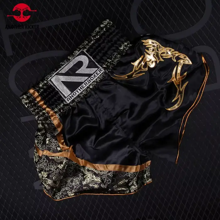 Short de boxe thaïlandais pour hommes, short d'entraînement de compétition Muay Thai pour femmes et 
