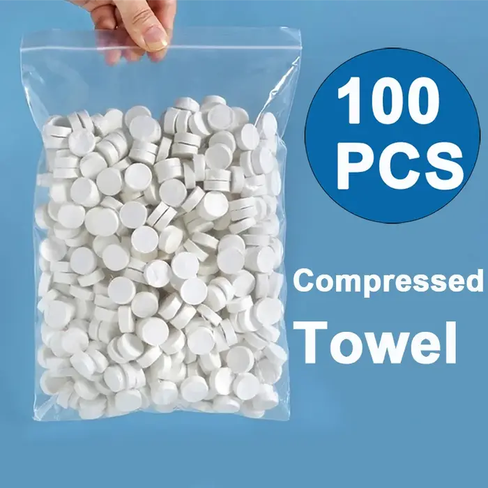 Serviette compressée douce jetable, 100 pièces, mouchoirs pour pièces de monnaie, Mini serviette com