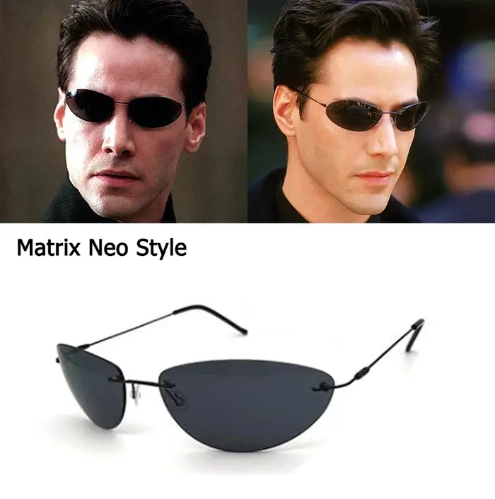 Mise à niveau Cool Matrix Smith Style lunettes De soleil polarisées ultralégères sans monture hommes