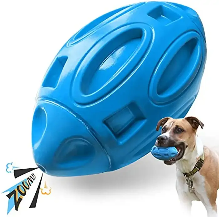 Jouets grinçants pour chiens, pour masticateurs agressifs, boule à mâcher en caoutchouc pour chiots,