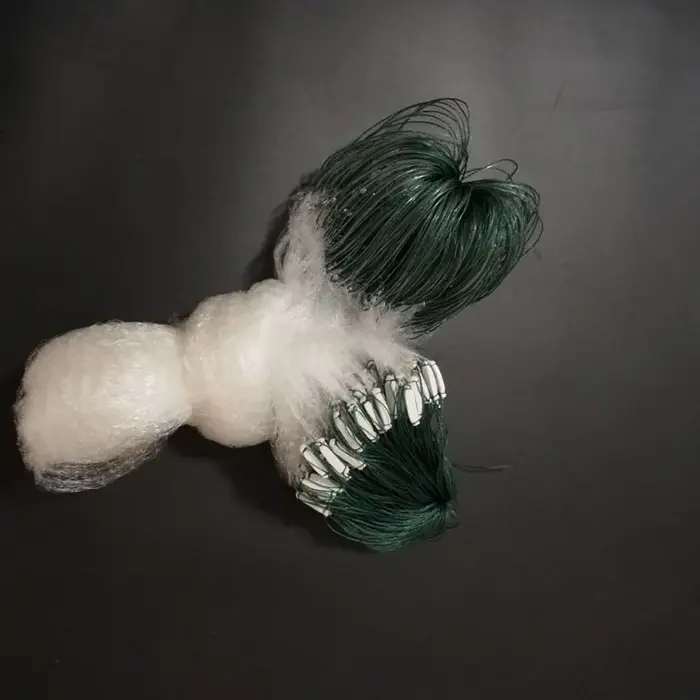 Filet de pêche en nylon à mailles fines, piège à poissons, filet de palangrier monofilament à trois 