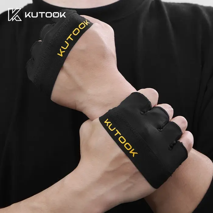KUTOOK gants de Fitness à quatre doigts pour hommes et femmes, respirants, antidérapants, Absorption