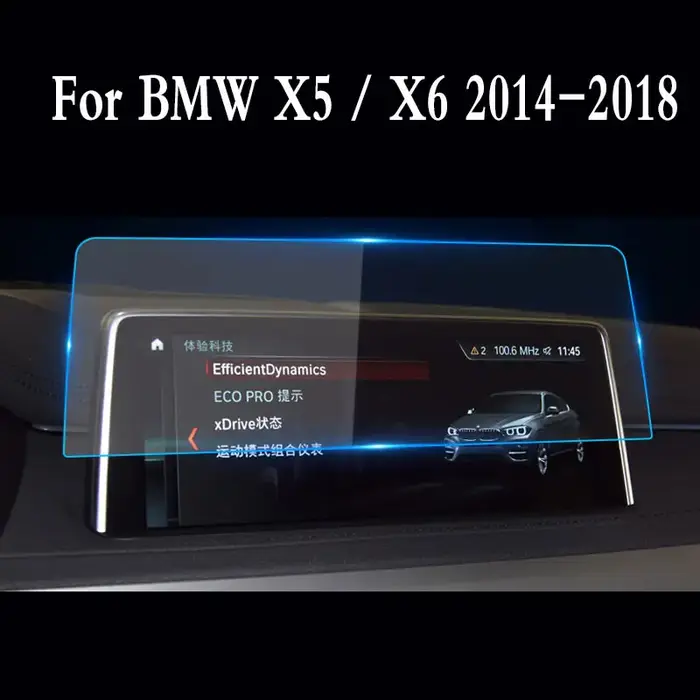 Protecteur d'Écran de Navigation de Voiture en Verre Trempé, Film de Protection pour BMW X5 / X6 201