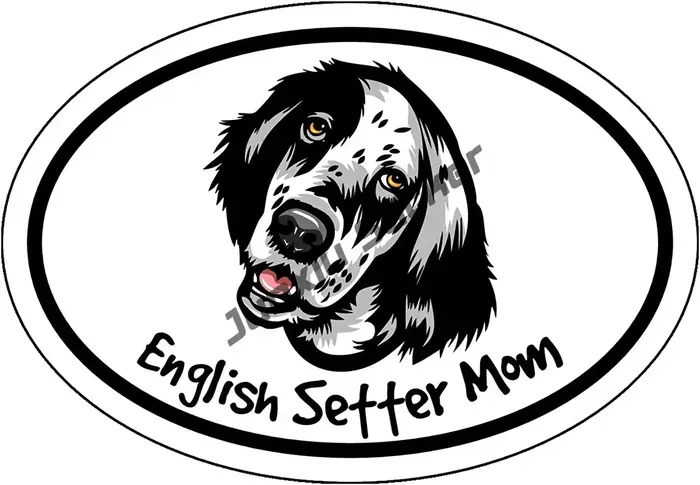 Autocollant naranglais Setter pour voitures, autocollant de colonne vertébrale, autocollant de race 