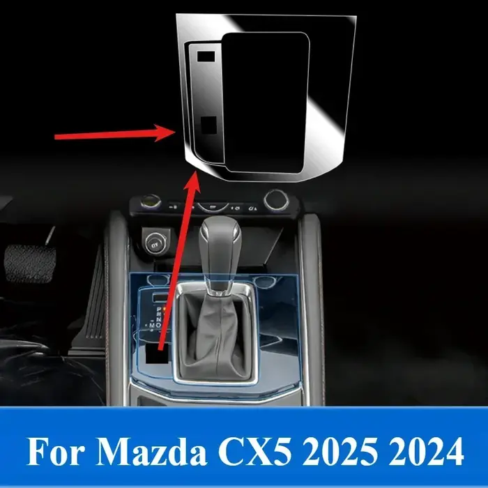 Film intérieur transparent en TPU pour Mazda CX5 2025 2024, accessoires de voiture, panneau d'engren
