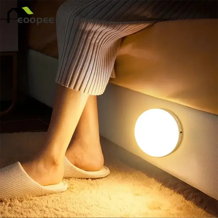 Veilleuse LED avec détecteur de mouvement aste par USB, base magnétique, éclairage mural, lampe de n