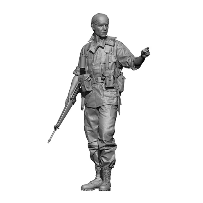 Figurine de soldat en résine, thème militaire, kit non assemblé et non peint, première classe de ser