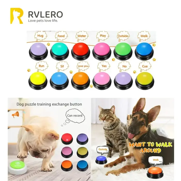 Boutons de communication pour chien