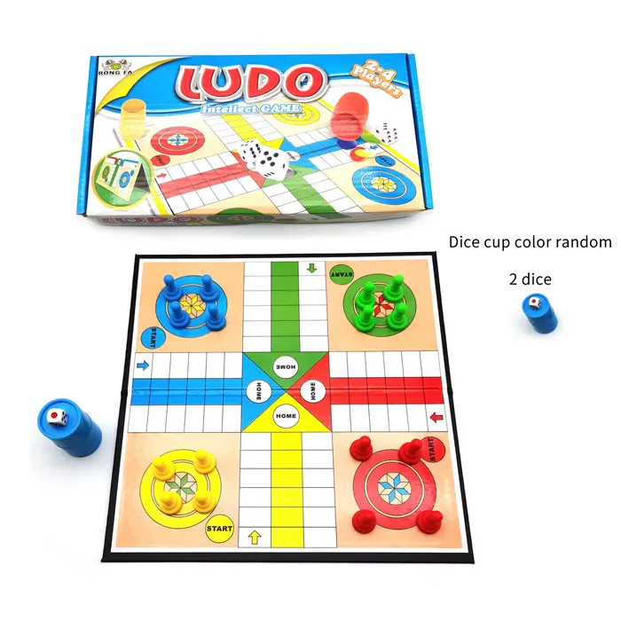 LUDO, jeu de stratégie, jeu pliable portable, juegos de mesa, cadeau, idéal pour voyager, jeux class