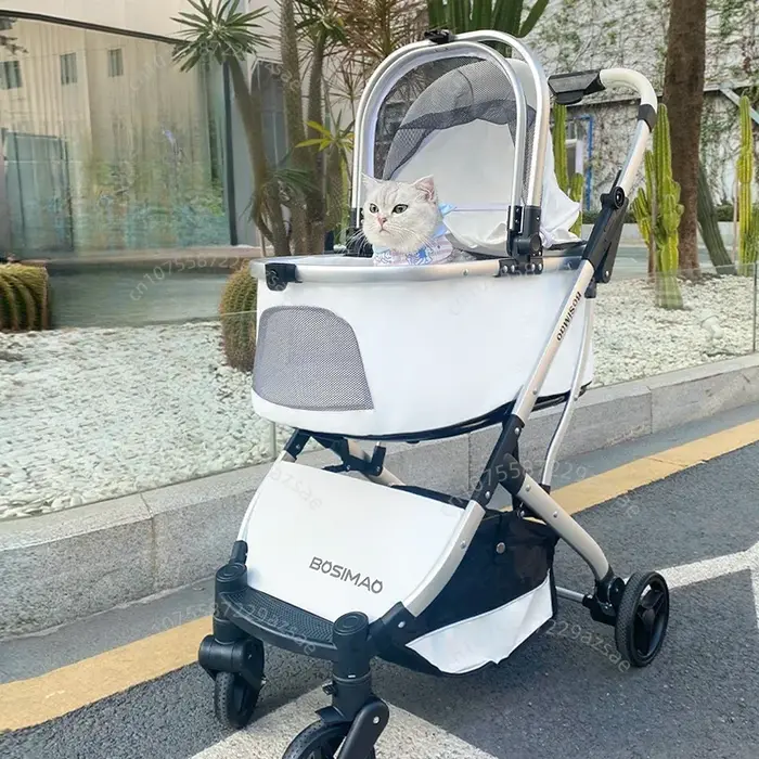 Poussette de voyage légère pour animaux de compagnie