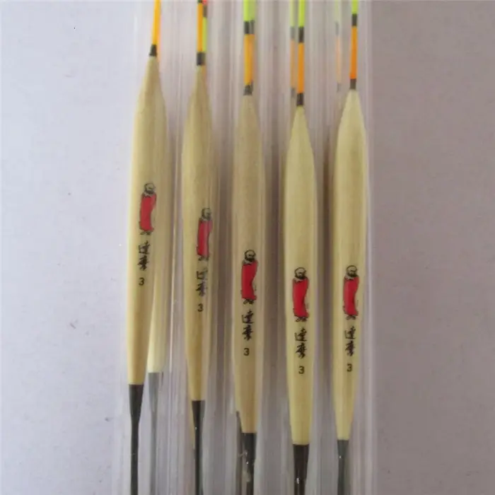 5 pièces/lot flotteurs de pêche bois Balsa flotteur