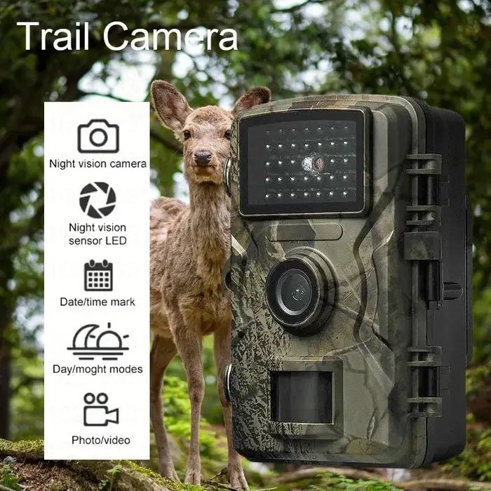 Caméras de chasse 16MP 1080P avec vision nocturne infrarouge 940nm, caméra étanche pour la surveillance et le repérage de la faune sauvage