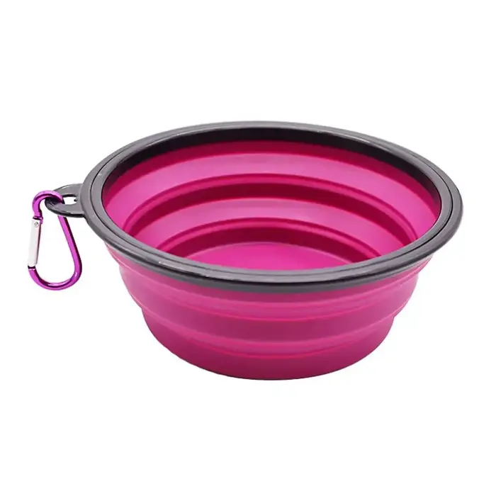 Bol pliable pour chien, bol de voyage portable pour chien, bol pour nourriture et eau pour chien pou