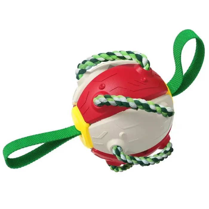 Ballon de football interactif pour chien, jouet pliable pour animaux de compagnie, jouet à mâcher po