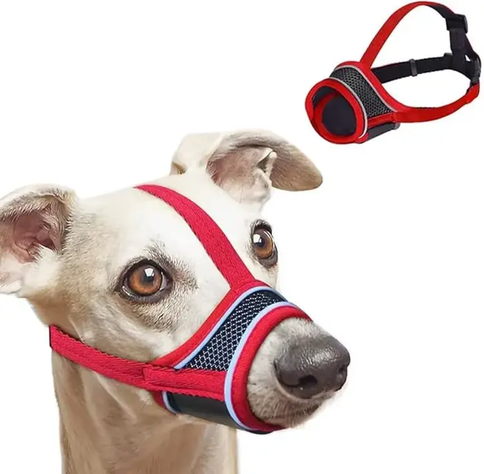 Muselière pour chien, maille respirante et potable