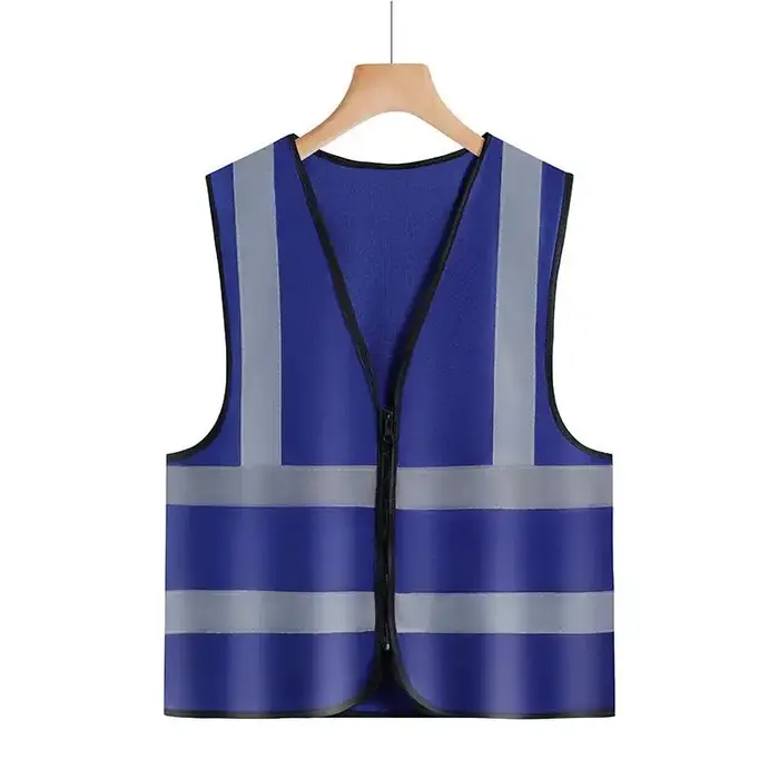 Gilet de sécurité à fermeture éclair 120g, pour travaux de circulation routière, soudeur de Construc