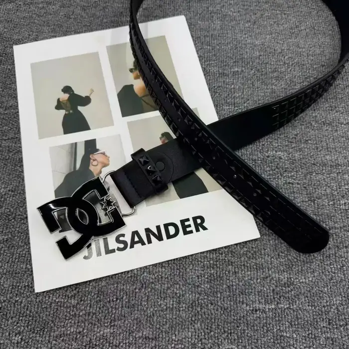 Ceinture de luxe punk 2026 pour femmes et hommes – Style Y2K, design clouté, boucle métallique de ha