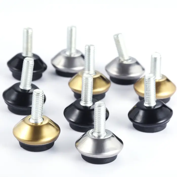 4 pièces niveleurs de meubles réglables pieds de Table de nivellement pieds Base noire pour Tables c