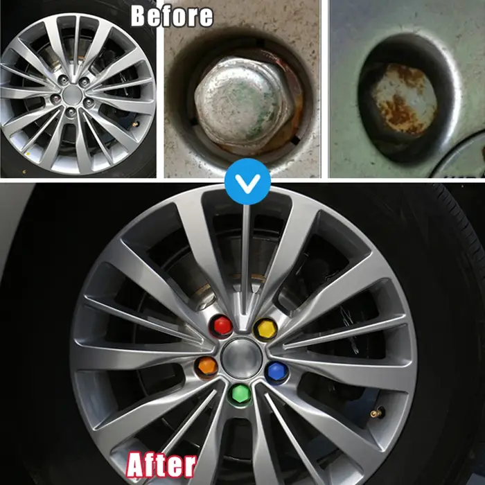 Bouchons en plastique, écrous de roue en alliage, couvercle de tête de boulon, moyeu de roue automob