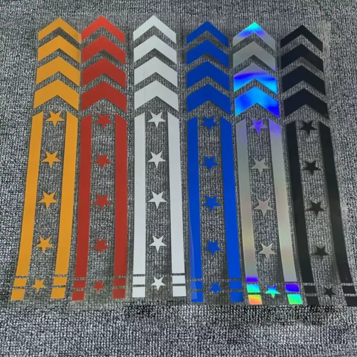 Autocollants de garde-boue Star Arrow Strihear, autocollants de coulée de moto, conduite de sécurité