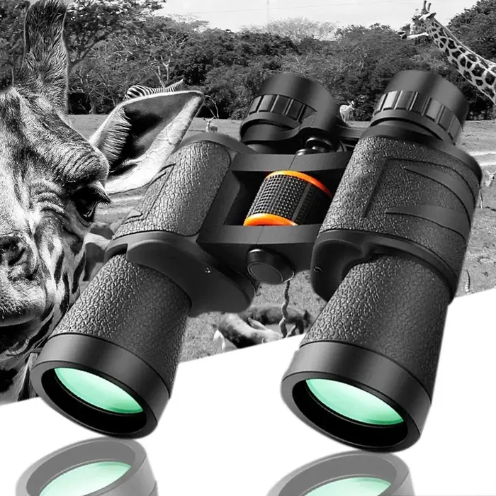 Jumelles puissantes 20x50 professionnelles basse lumière BAK4 - Longue portée étanches militaire chasse camping