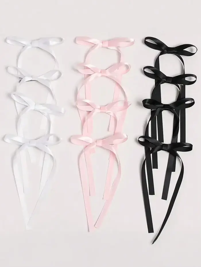 Pinces à cheveux en ruban avec nœud doux pour femmes et filles, 2/12/36 pièces, accessoires de cheve