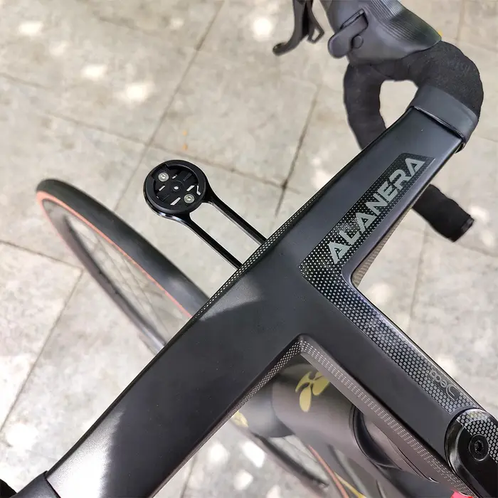Support de montage combiné Gopro pour vélo avant, pour Garmin Wahoo Bryton Stages Campatible avec gu