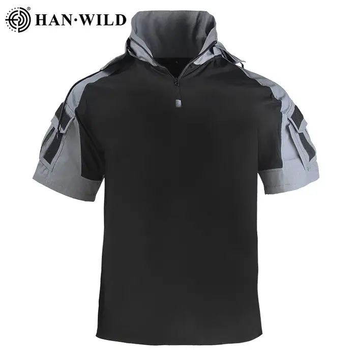 HAN WILD-T-Shirt de Randonnée et de html pour Homme, Vêtement d'Été avec Pantalon Décontracté