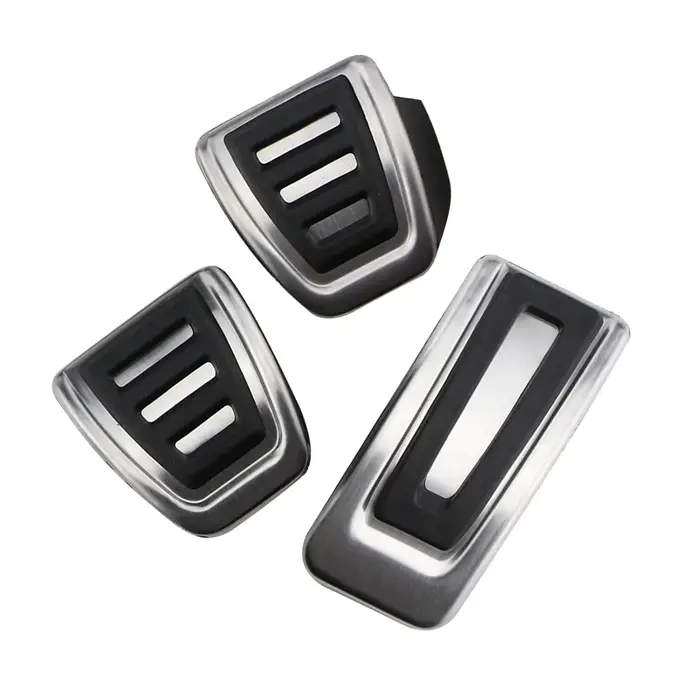 Pédales de Voiture LHD en Acier Inoxydable pour Volkswagen VW Polo 2017-2022, Couvercle de Protectio
