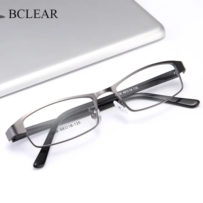 BCLEAR classique mode alliage hommes cadre optique acétate jambes mâle lunettes montures petit visag