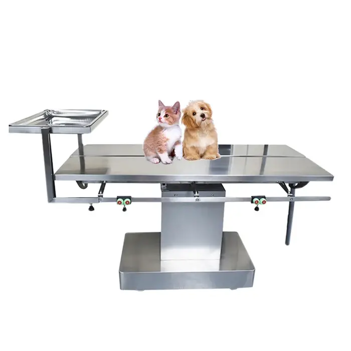 Table d'opération EUR VET pour animaux, chirurgie vétérinaire, prix de la table électrique en acier 