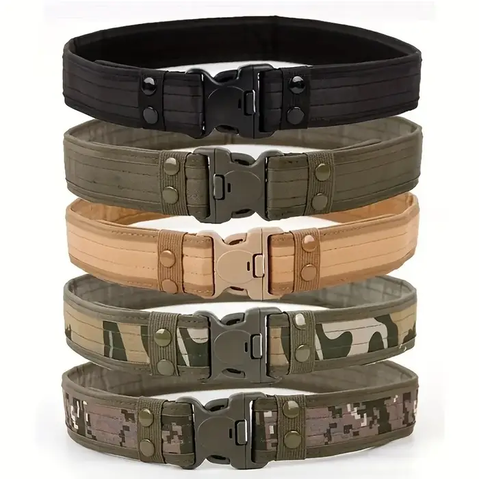 Ceinture tactique de Camouflage en plein air pour hommes, ceinture en tissu Oxford, ceinture d'alpin