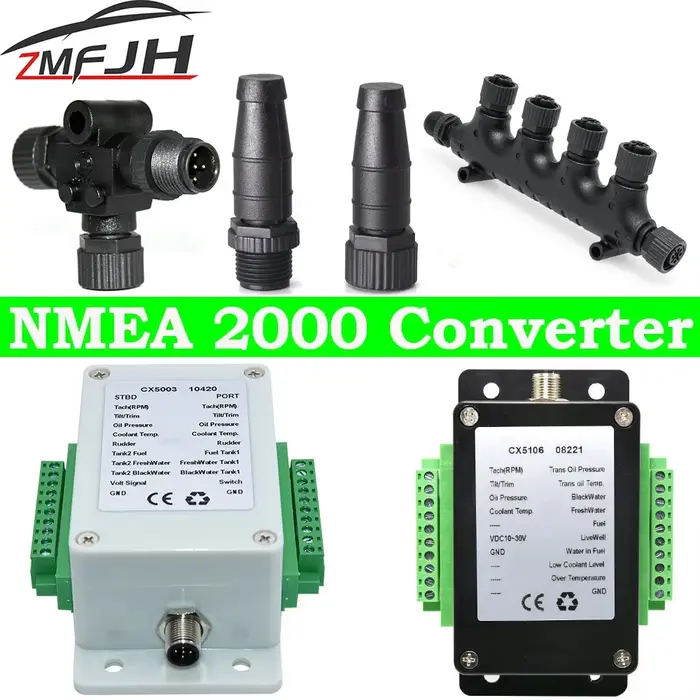 NMEA-Convertisseur Multifonction pour Bateau, Yacht et Marine, Convertisseur de Signal, Simple, Tour