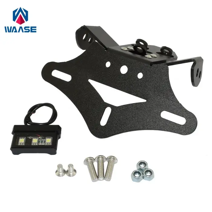 Waase-Cadre de support de plaque de planificateur avec lumière LED, Honda CBR1000RR, CBR 1000 RR, 20