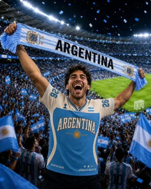 T-shirt de supporteur de l'équipe nationale d'Argentine
