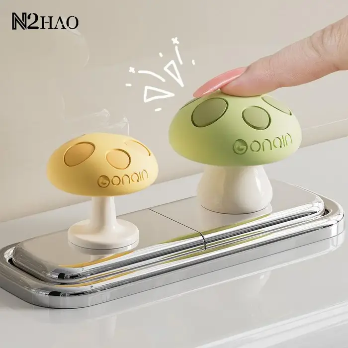 Bouton de chasse d'eau en silicone en forme de champignon pour contrôle de l'eau et décoration de salle de bains多彩助手，请将上述HTML内容翻译成中文，并在最后添加一个以“###标题###”开头的优化后的SEO产品标题，不少于14个字，包含材质、类型、风格、用途和场合等关键词。请勿添加价格、产地或中国相关的描述，也不要添加标点符号。 要求如下： - 基于提供的事实，不发明任何未列出的特点。 - 不提及任何关于国家、中国、制造商、价格、成本、库存的信息。 - 使用以下结构（仅限