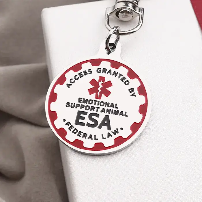 Étiquettes d'identification de chien de service pour chiens, étiquettes d'identification pour animau