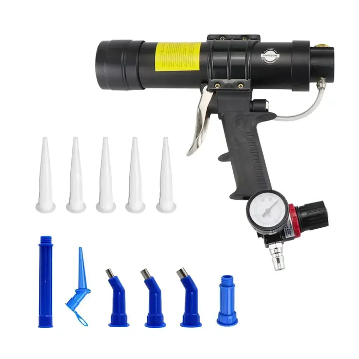 Pistolet à calfeutrage 310ML, distributeur de cartouches pneumatiques, applicateur de mastic en sili