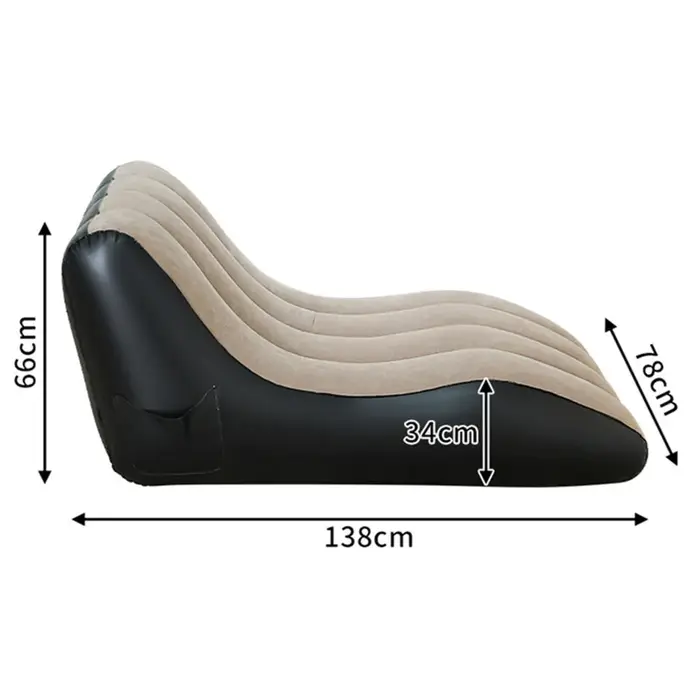 Chaise longue gonflable, chaise longue gonflable, canapé à Air de plage, canapé de salon paresseux p