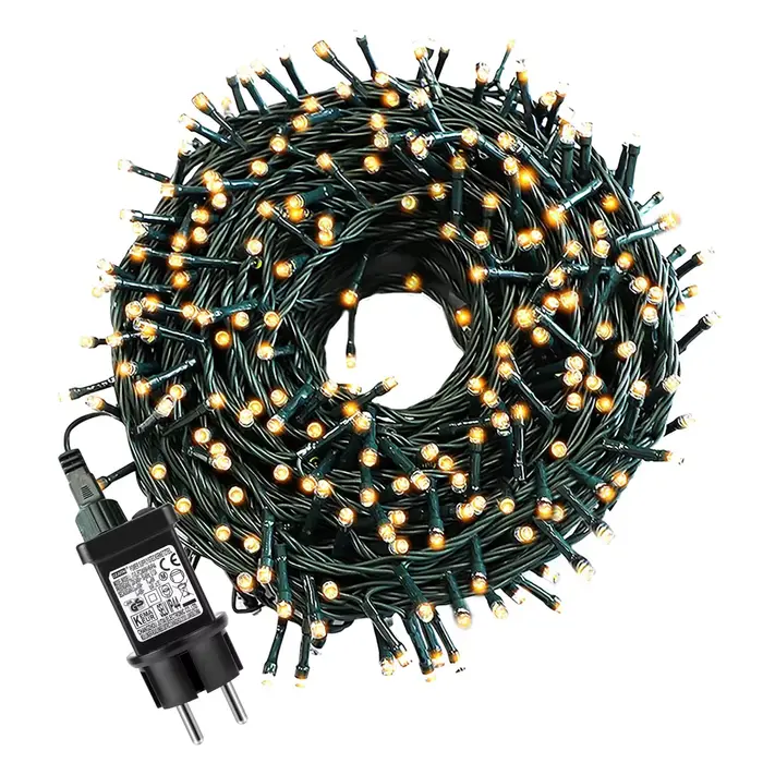 50M 100M lumières de noël guirlande décorative LED chaîne 110V 220V extérieur étanche fée lumières p