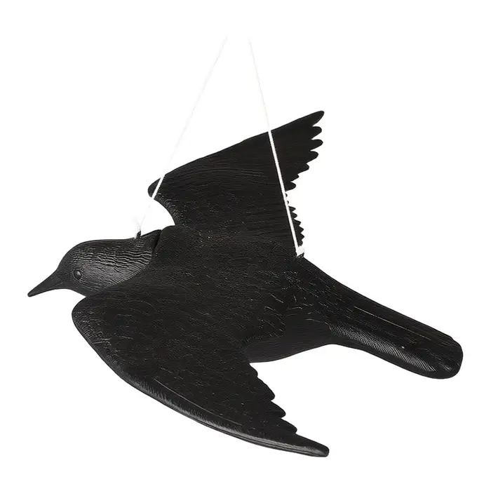 Cerf-volant effaroucheur d'oiseaux en forme de corbeau suspendu, répulsif pour corbeaux, éliminateur