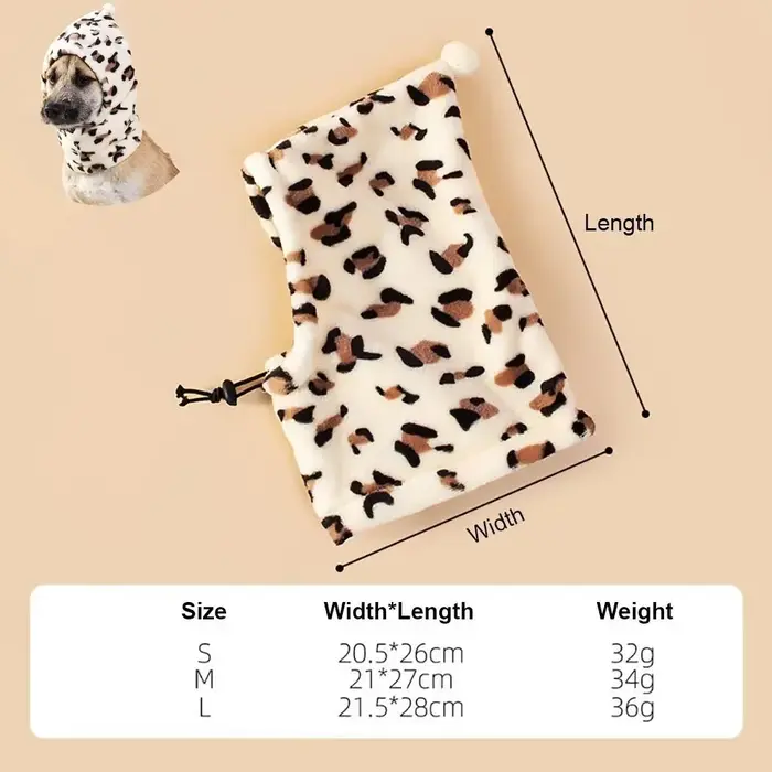 Cache-oreilles de toilettage pour chiens, doux et chaud, anti-bruit, couverture d'oreille pour anima