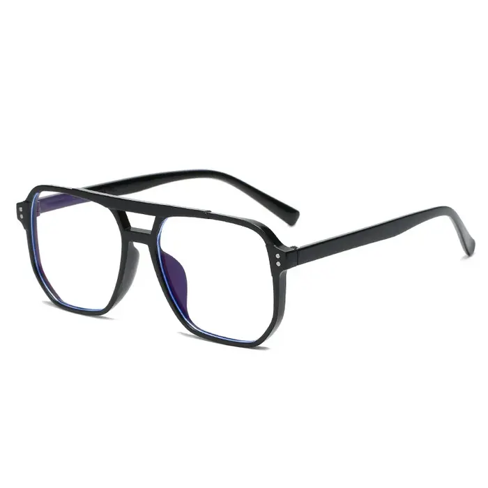 Lunettes d'ordinateur transparentes, monture carrée Anti-lumière bleue pour femmes et hommes, lunett