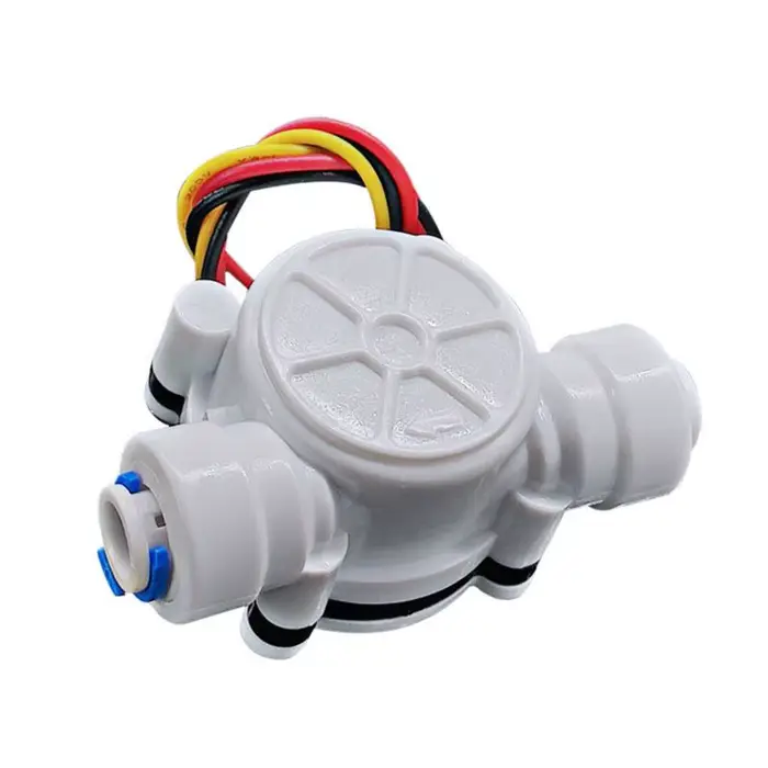 Capteur de débit d'eau de tuyau en PE, facile à installer, débitmètre Hall, facile à installer, inte