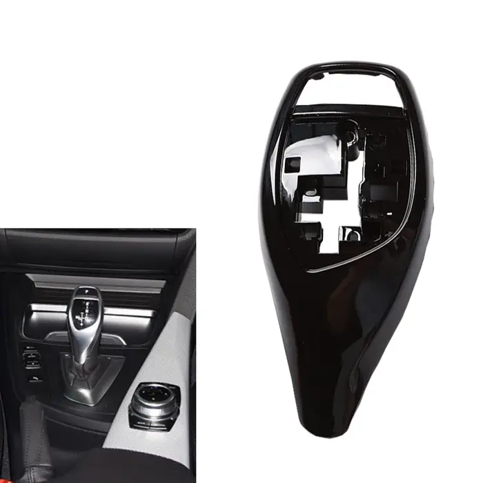 Couvercle de levier de changement de vitesse de voiture noir brillant, pour BMW F30 F10 F32 F33 F31 