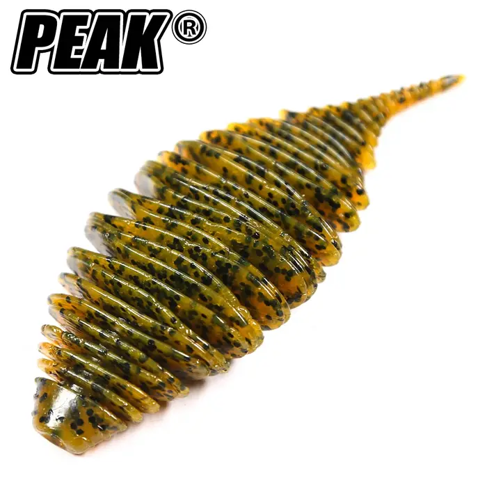 PEAK 100mm soufflet branchi ver appât appât souple leurres de pêche Pesca carpe pêche bar leurre Isc