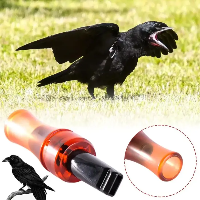Appel corbeau réaliste sifflet chasse - outil décoy avec sons authentiques pour observation faune