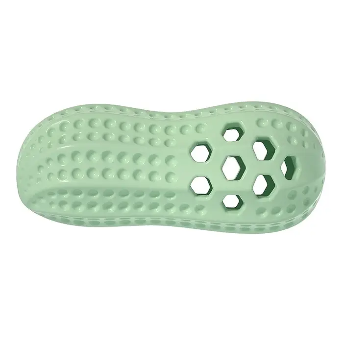 Jouet à mâcher pour chien en TPR durable en forme d'arachide, avec effet sonore, anti-morsure, résis